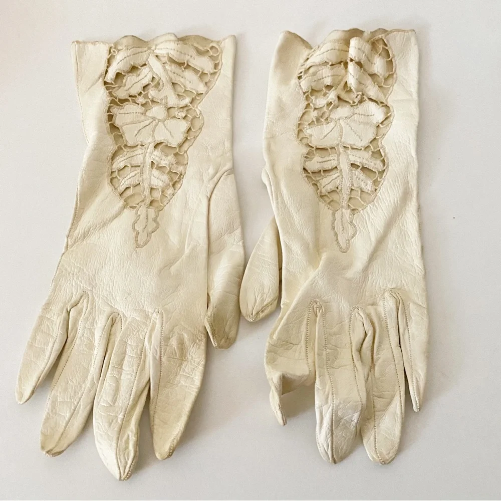 1950’s Vintage Gloves, Two Pair of Vintage Leather Gloves